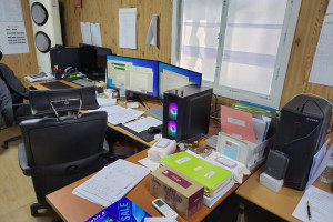 마포구 공사현장 컴퓨터 2대, 모니터 8대 단기임대(8…